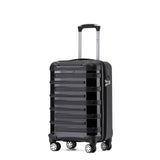 TCA740C 55cm Black Carry on Tosca Warrior Collection polypropylene trolley luggage