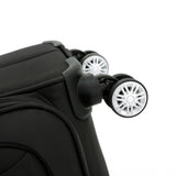 TCA990 Tosca Transporter BLACK Softside luxury 3-Pce luggage Set 78cm/67cm/53cm